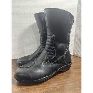 Tour Master Solution Motorcycle Boots Men's Size 10 Waterproof Road Riding Black